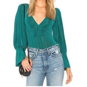 Free People Killer Queen Top In Emerald